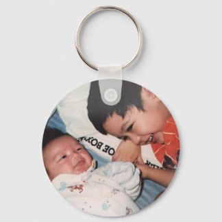Niedliche Foto Baby-Familie Schlüsselanhänger