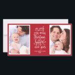Niedliche Foto-Collagen-Weihnachtskarten - 2 Fotos Feiertagskarte<br><div class="desc">Foto-Collagen-Weihnachtskarten - 2 vertikale Fotos</div>