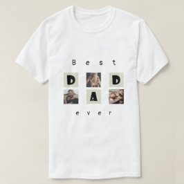 NIEDLICHE FotoCollage - Happy Vatertag T - Shirt