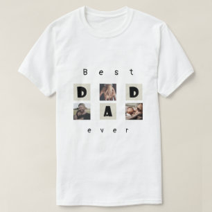  NIEDLICHE FotoCollage - Happy Vatertag T - Shirt