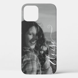 Niedliche Fotovorlage Kalligrafie Handschrift Name Case-Mate iPhone Hülle