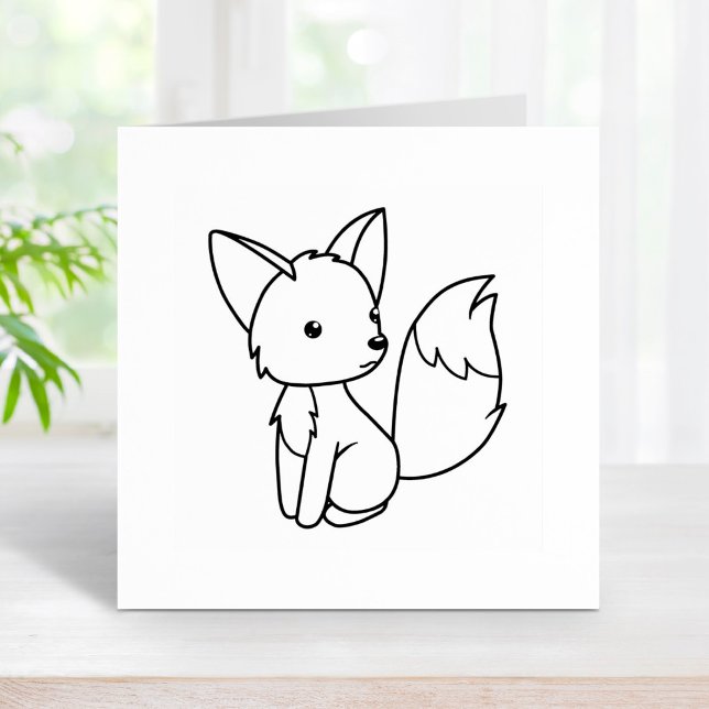 Niedliche Fox-Farbe Gummistempel (Von Creator hochgeladen)
