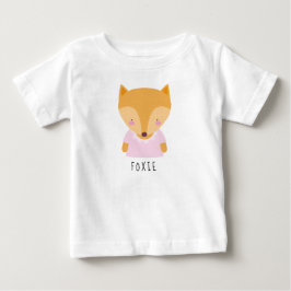 Niedliche Fox-Illustration - Anpassbar Baby T-shirt