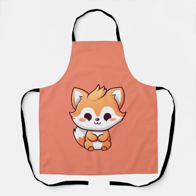 Niedliche Fox-Schürze Schürze (Vorderseite)