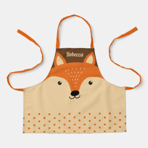 Niedliche Foxenwand für Kinder Schürze