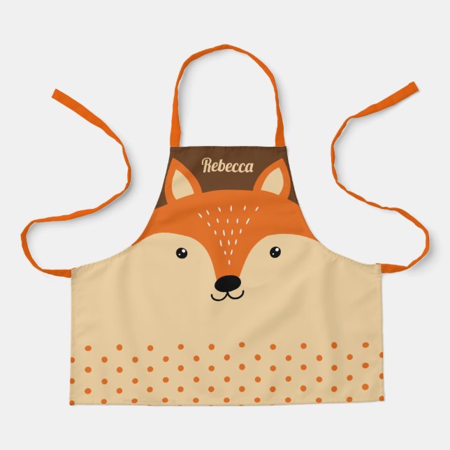 Niedliche Foxenwand für Kinder Schürze (Vorderseite)