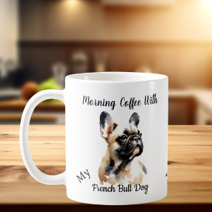 Niedliche französische Bull Sandy Browns personali Kaffeetasse