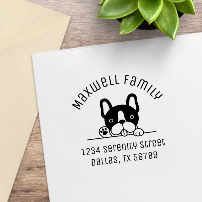 Niedliche französische Bulldog-Familie - Arkadadre Gummistempel (Von Creator hochgeladen)