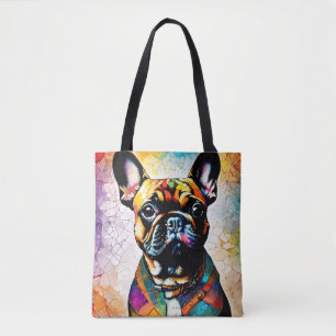 Niedliche französische Bulldog "Frenchie" Farbenfr Tasche