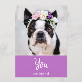 *~* niedliche französische Bulldogge Frenchie Einladung