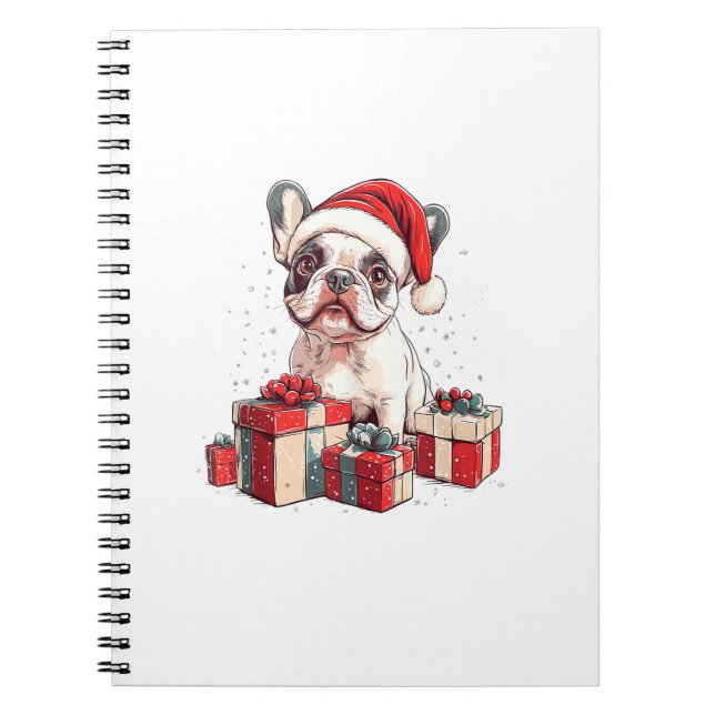 Niedliche Französische Weihnachtsmannmütze Funny C Notizblock (Vorderseite)