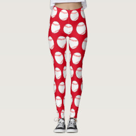 Niedliche Frauensportarten im Baseball Leggings