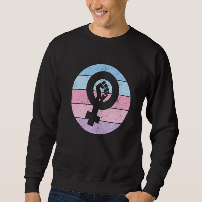 Niedliche Frauensymbolik Gleichstellung der Geschl Sweatshirt (Vorderseite)