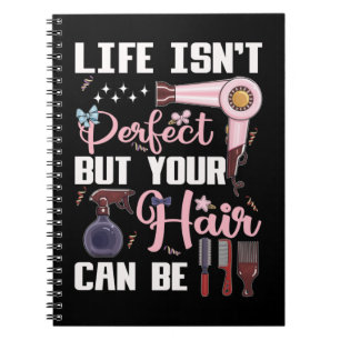 Niedliche Friseur-Motivationssaal Notizblock