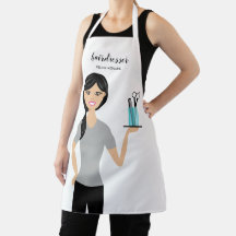 Niedliche Friseurin Illustration Friseur Stylistin