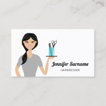 Niedliche Friseurin Illustration Friseur Stylistin
