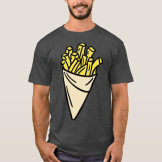 Niedliche Frites zu Französisch Fries Zeichnend T-Shirt