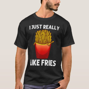 Niedliche Fritten für Männer Kartoffelpommes Frite T-Shirt