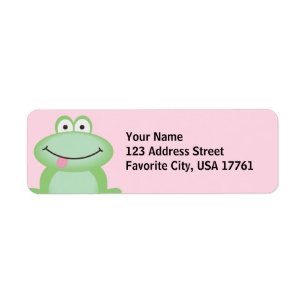 Niedliche Frog-Adressetiketten