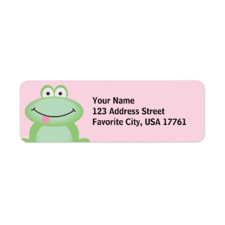 Niedliche Frog-Adressetiketten