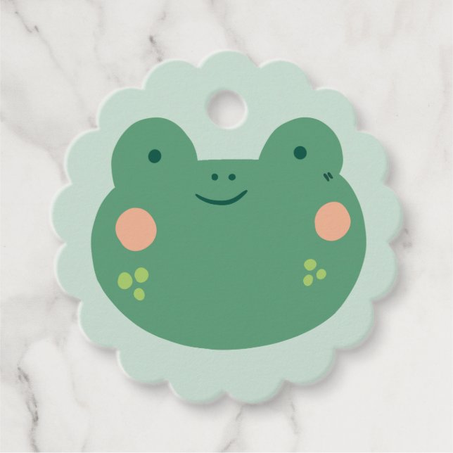 Niedliche Frog-Geschenktipps Geschenkanhänger (Vorderseite)