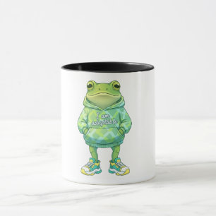 Niedliche Frog-Illustration Funny Custom Coffee Tasse