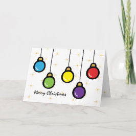 Niedliche frohe Weihnachten Personalisierte Orname Karte