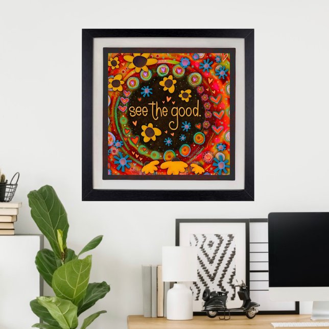 Niedliche fröhliche Farbenpracht die gute Inspirit Poster (Von Creator hochgeladen)