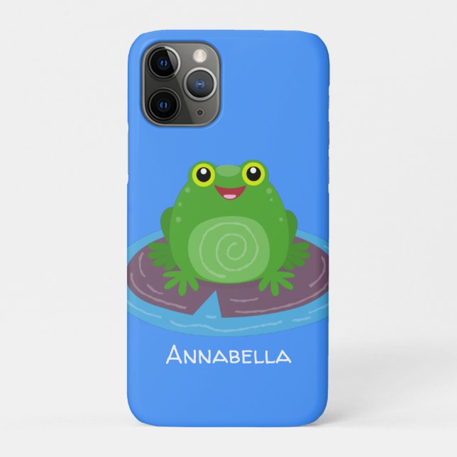 Niedliche Frosch-Cartoon-Abbildung Case-Mate iPhone Hülle (Rückseite)