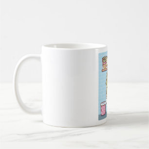 Niedliche Froschabkühlung auf Toilettenschüssel Kaffeetasse