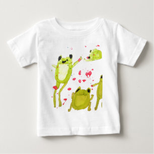 Niedliche Froschdarstellung Baby T-shirt