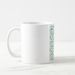 Niedliche Frösche und Drachenfliegen Kaffeetasse