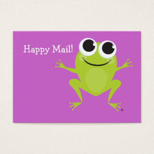 Niedliche Froschkarte "der glücklichen Post" -