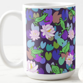 Niedliche Froschkunst trendy, frosch ästhetisch Kaffeetasse