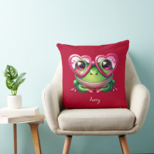 Niedliche Froschtrage Oversized Heart Glasses