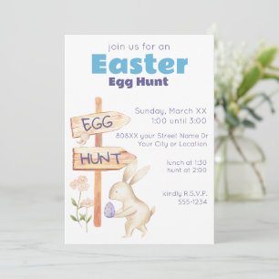 Niedliche Frühjahrseiferjagd Einladung