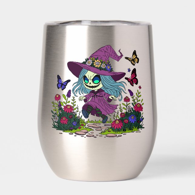 Niedliche Frühjahrshexe (Rückseite)