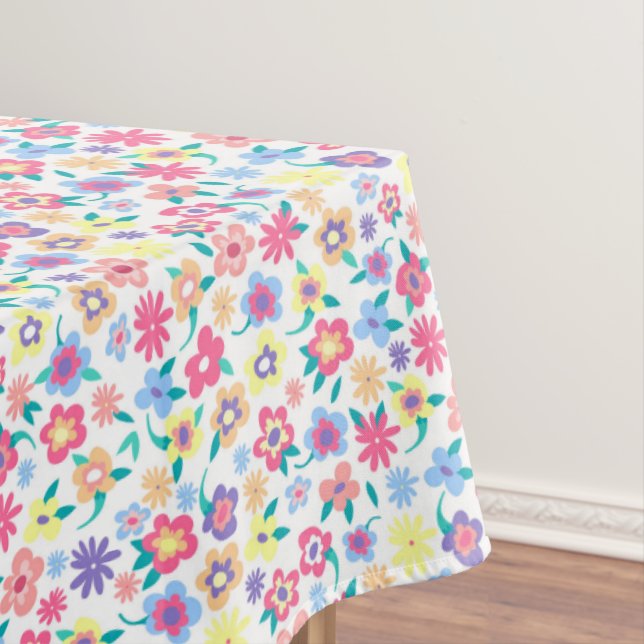 Niedliche Frühlingsblüten Tischdecke (Beispiel)
