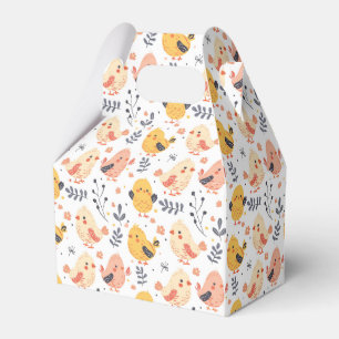 Niedliche Frühlingsstämme und Blumenmuster Geschenkschachtel