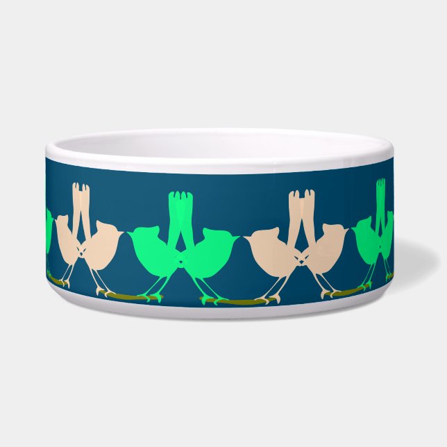 Niedliche Frühlingsvögel Party Napf (Vorderseite)