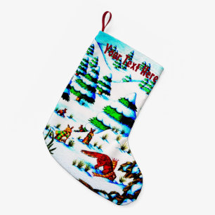 niedliche Fuchs- und Kleiner Weihnachtsstrumpf
