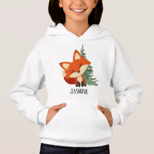 niedliche Fuchsliebhaber fügen Namen hinzu Hoodie