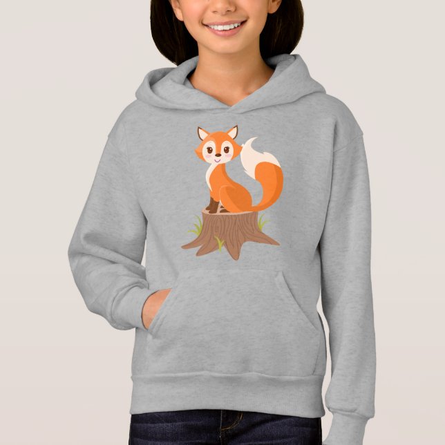 niedliche Fuchsmädchen Hoodie (Vorderseite)