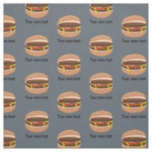 Niedliche Fun Burgers Muster, eigene Texte und Far