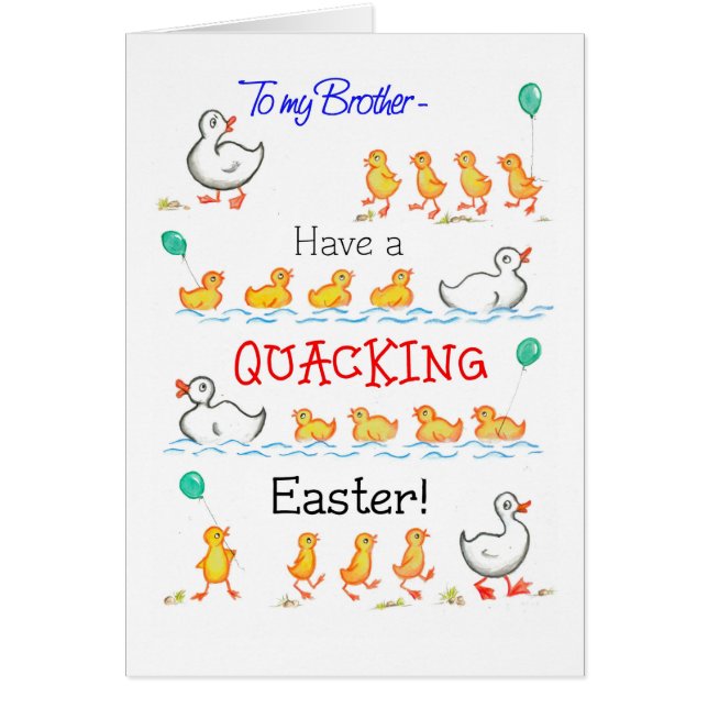 Niedliche Fun Ducklings Quacking Oster, für Bruder (Vorne)