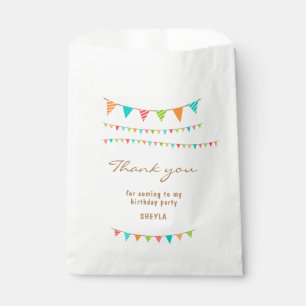 Niedliche Fun farbenfrohe Jagdflagge Danke, Geburt Geschenktütchen