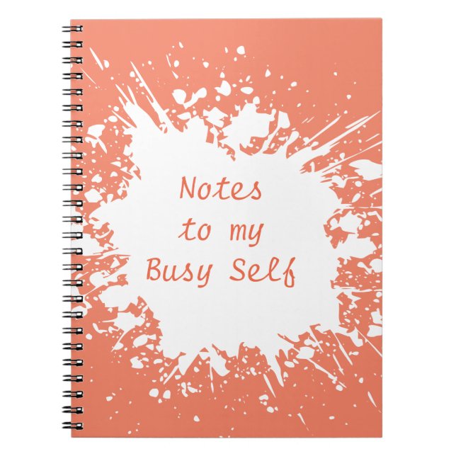 Niedliche Fun Notes to My Self Journal Notebook Notizblock (Vorderseite)