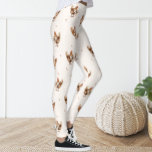 Niedliche Fun Pastel Hen Hühnchen Leggings<br><div class="desc">Leggings schmückten Hühnermuster.</div>