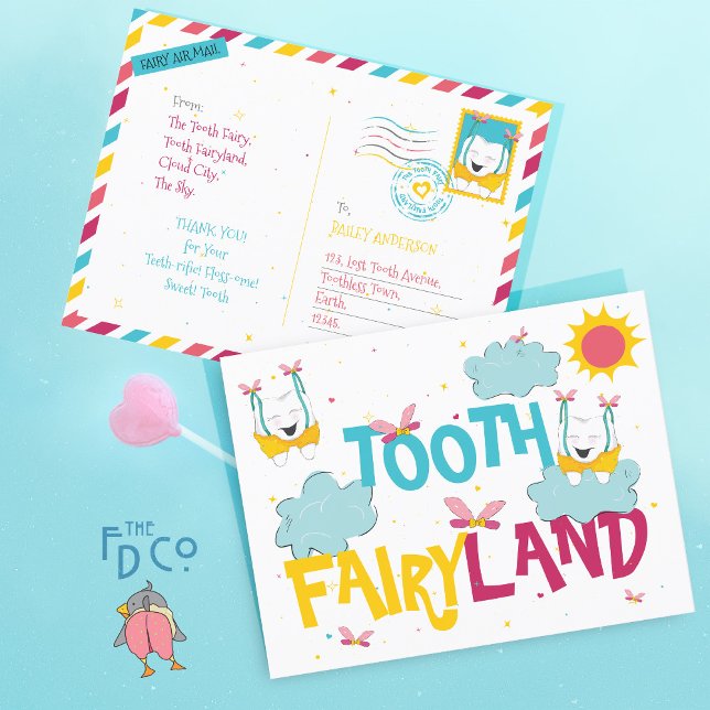 Niedliche Fun Tooth Fairyland, von der Zahnseilmüh Postkarte (Von Creator hochgeladen)