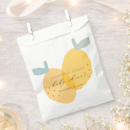 Niedliche Fun Yellow Lemon Fruity Citrus Baby Dusc Geschenktütchen
